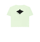 Pastel Green Spotted Eagel Ray short t-shirt DesignedByJoost