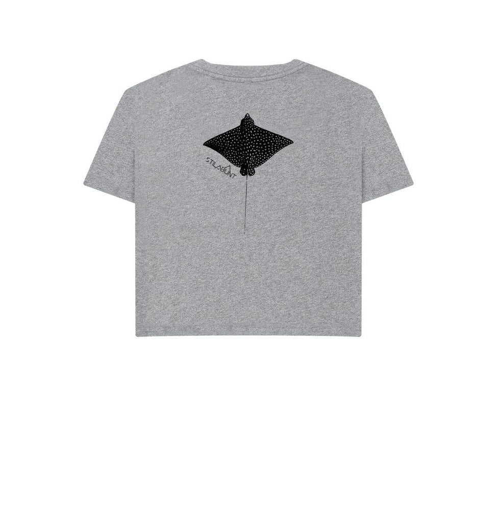 Athletic Grey Spotted Eagel Ray short t-shirt DesignedByJoost