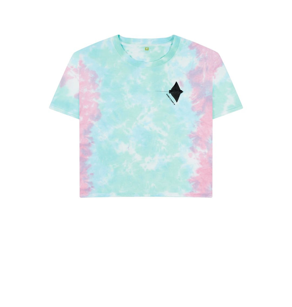 Pastel Tie Dye Spotted Eagel Ray short t-shirt DesignedByJoost