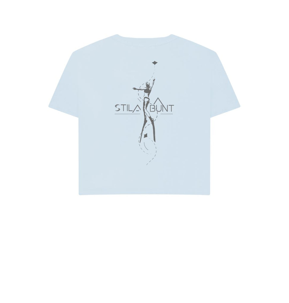 Sky Blue Freediver DesignedbyJoost Box T-Shirt Women