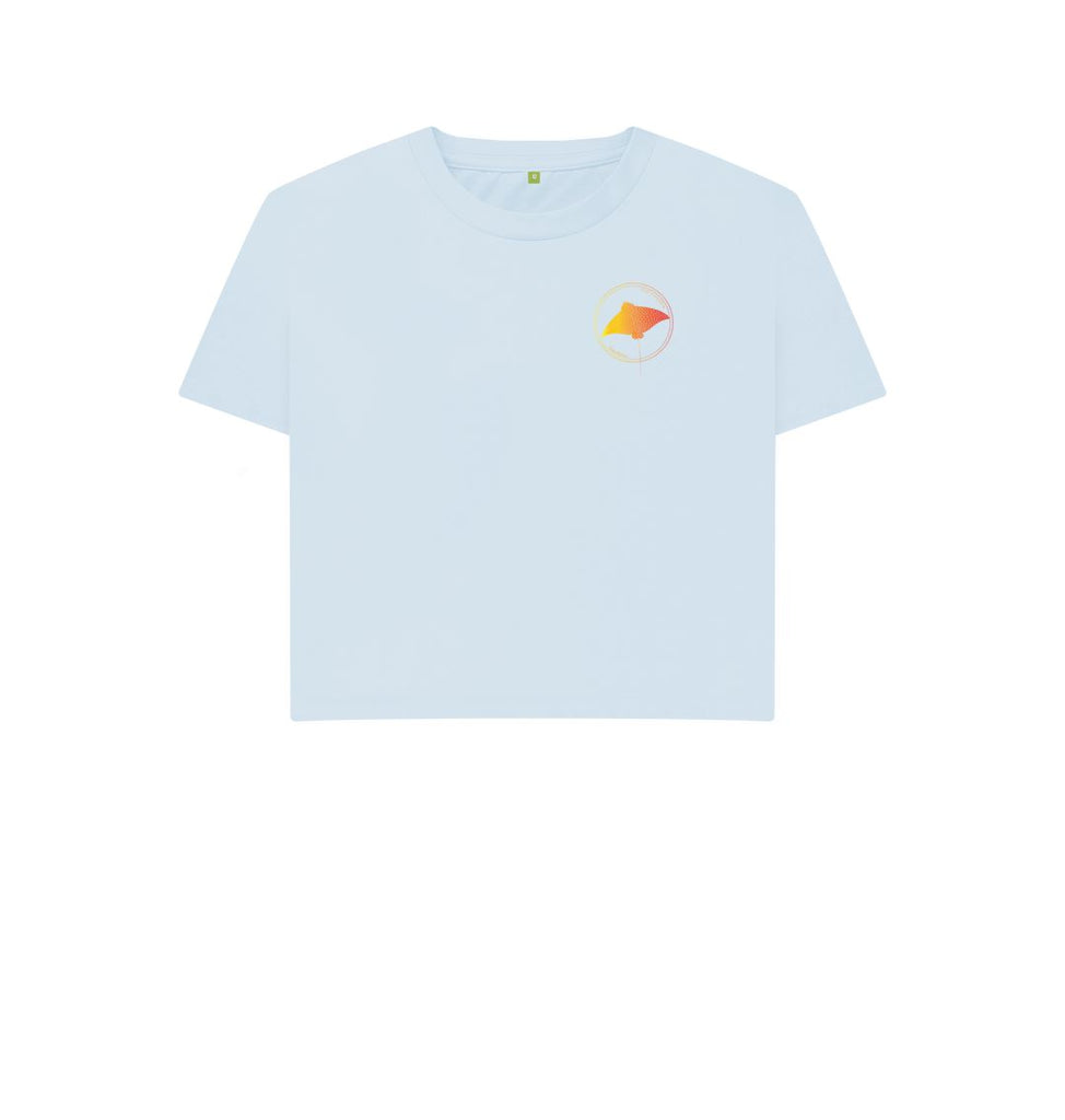 Sky Blue Freediver DesignedbyJoost Box T-Shirt Women